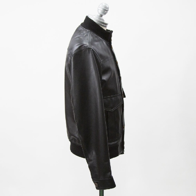 EMMETI　GUS LANA　SP LEATHER　エンメティ　ガス　ラムスキンジャケット　A-1型ブルゾン　GUS LANA-4