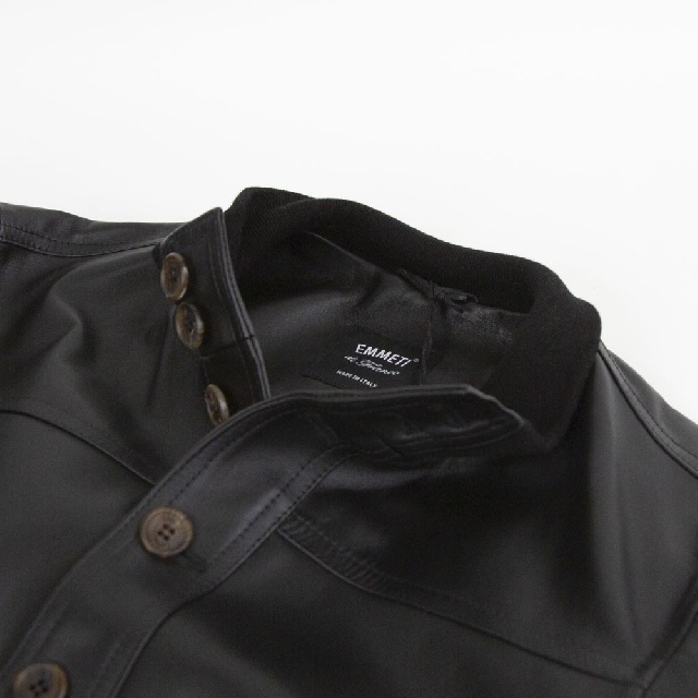 EMMETI　GUS LANA　SP LEATHER　エンメティ　ガス　ラムスキンジャケット　A-1型ブルゾン　GUS LANA-9