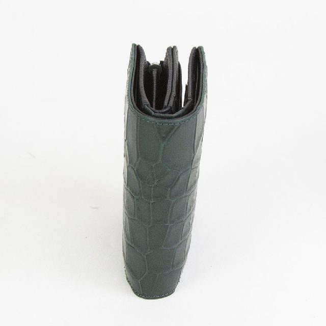 CREED　クリード　クロコ　ミドル折財布　456C143-6