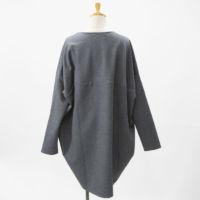 mizuiro ind　ミズイロインド　クルーネックコクーンプルオーバー　3-210060-6