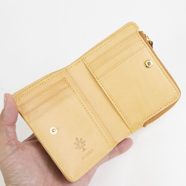 ALBERO　アルベロ　Naturale　ナチュレ　L字小銭 折財布　N-5413-6