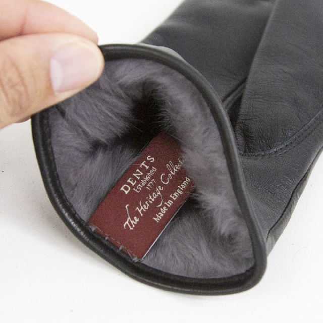 DENTS　デンツ　タッチパネル対応　ヘアシープグローブ(ラビットファーライニング)【WOMENS】　17-1156 -1