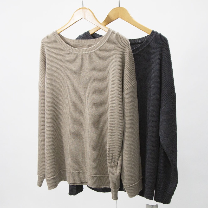 MIDIUMISOLID　ミディウミソリッド　リブピンタックプルオーバー　4-125150