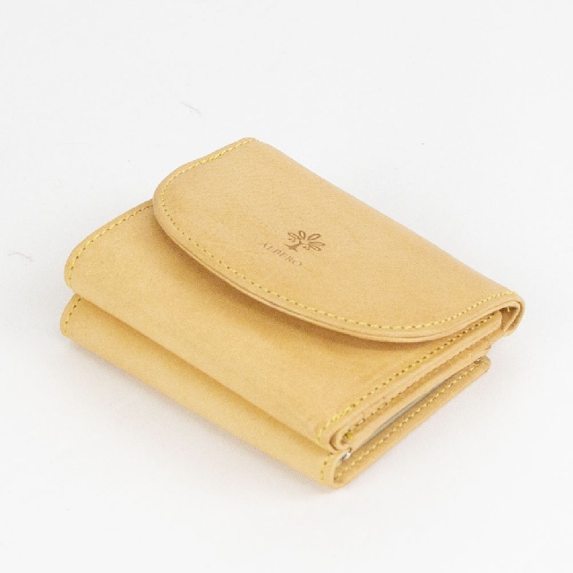 ALBERO　アルベロ　NATURE　ナチュレ　ガマ口ミニ折財布　N-5368-4