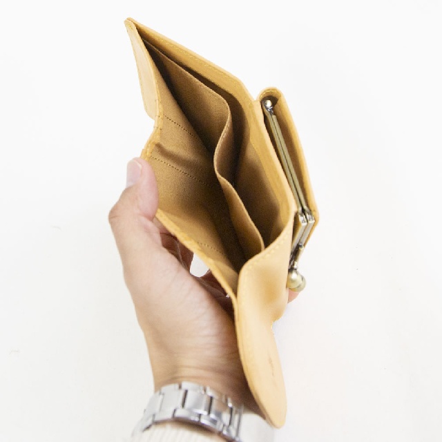 ALBERO　アルベロ　NATURE　ナチュレ　ガマ口ミニ折財布　N-5368-7