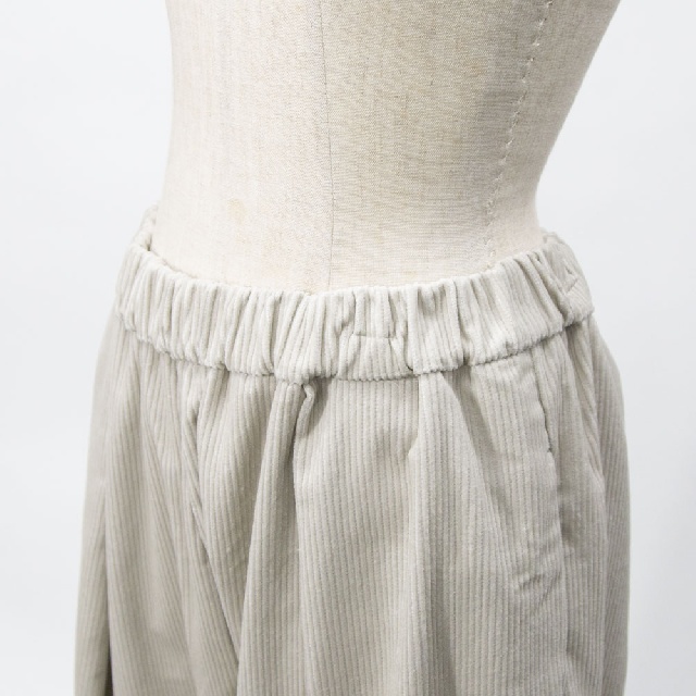 mizuiro ind　ミズイロインド　コーデュロイワイドパンツ　3-260060-6