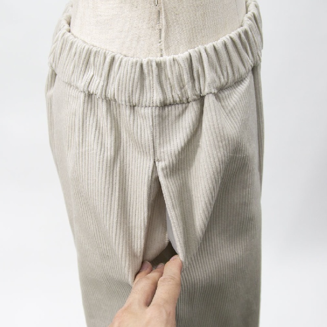 mizuiro ind　ミズイロインド　コーデュロイワイドパンツ　3-260060-8