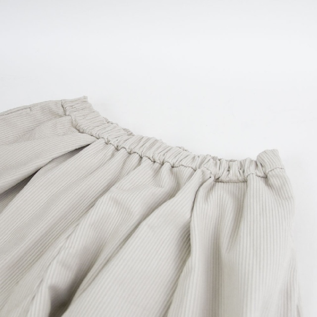 mizuiro ind　ミズイロインド　コーデュロイワイドパンツ　3-260060-9