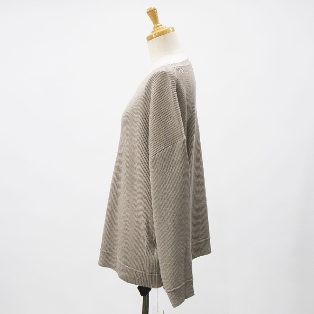 MIDIUMISOLID　ミディウミソリッド　リブピンタックプルオーバー　4-125150-3