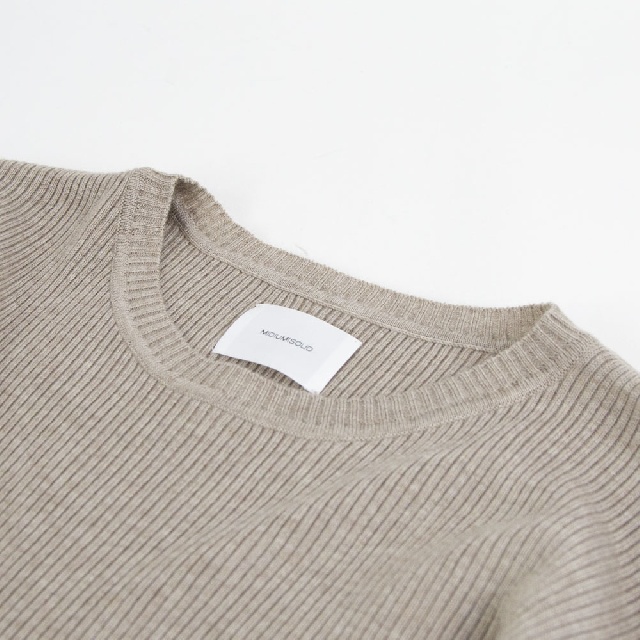 MIDIUMISOLID　ミディウミソリッド　リブピンタックプルオーバー　4-125150-7