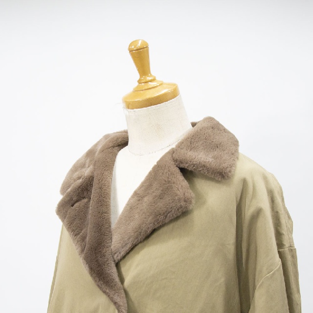 mizuiro ind　ミズイロインド　バックボアコート　3-270052-6