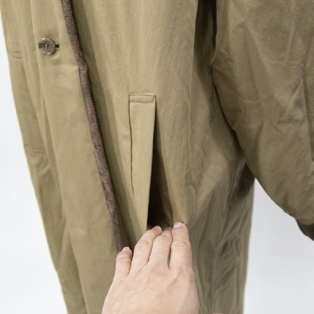 mizuiro ind　ミズイロインド　バックボアコート　3-270052-7