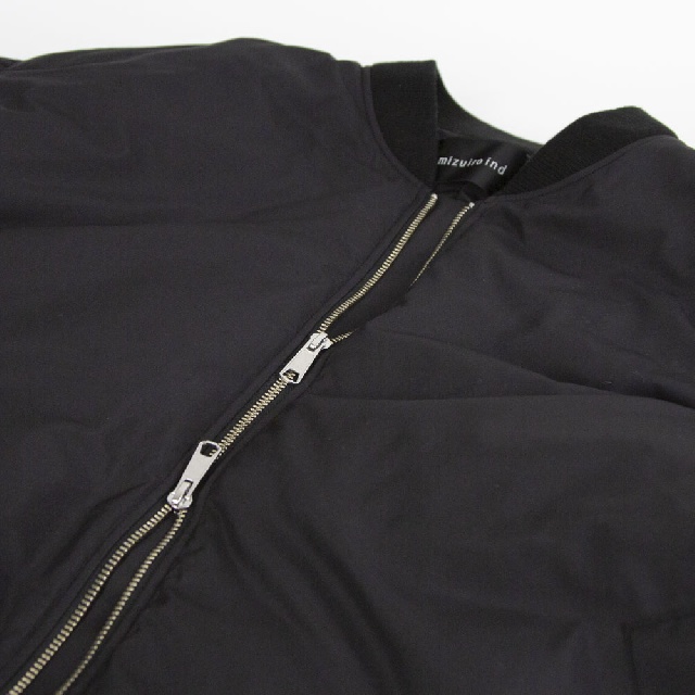 mizuiro ind　ミズイロインド　ワイドジップダウンブルゾン　3-270063-9