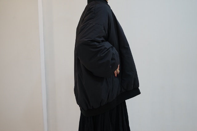 mizuiro ind　ミズイロインド　ワイドジップダウンブルゾン　3-270063-13