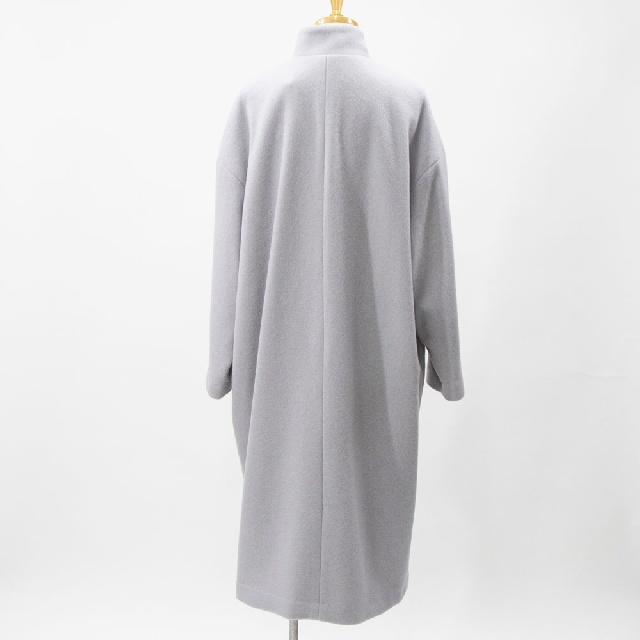 mizuiro ind　ミズイロインド　ウールブレンドスタンドカラーコート　3-270051-4