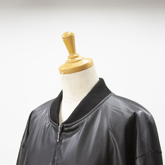 mizuiro ind　ミズイロインド　シンセティックレザージップブルゾン　3-270061-5