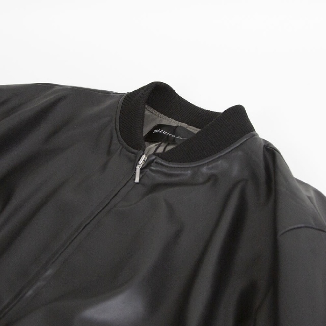 mizuiro ind　ミズイロインド　シンセティックレザージップブルゾン　3-270061-8