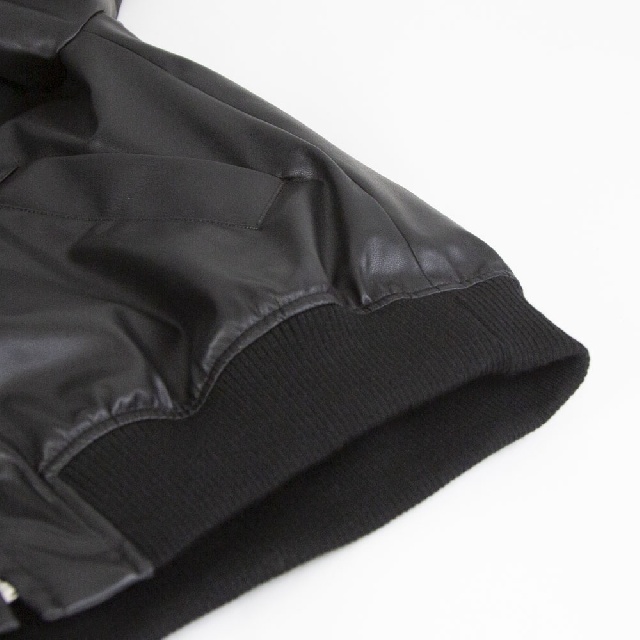 mizuiro ind　ミズイロインド　シンセティックレザージップブルゾン　3-270061-10