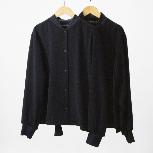 mizuiro ind　ミズイロインド　ブルゾンライクシャツ　4-230056-0