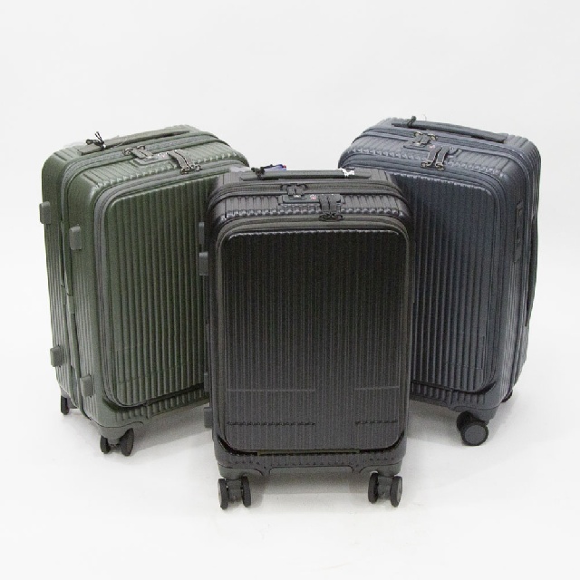 Innovator　イノベーター　フロントオープン　ジップキャリー　エンボス　38L　4輪　INV-50-0