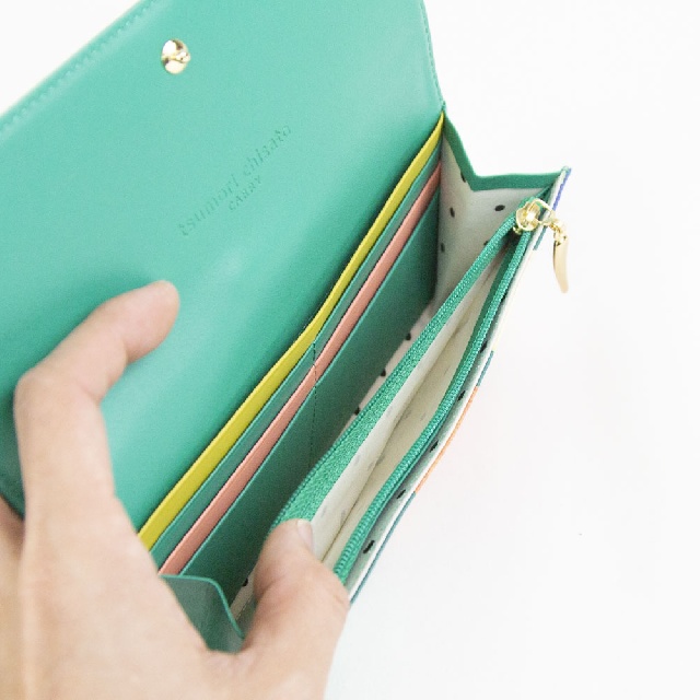 tsumori chisato　ツモリチサト　カラフルズーム　ガマ口 長財布　57953-9