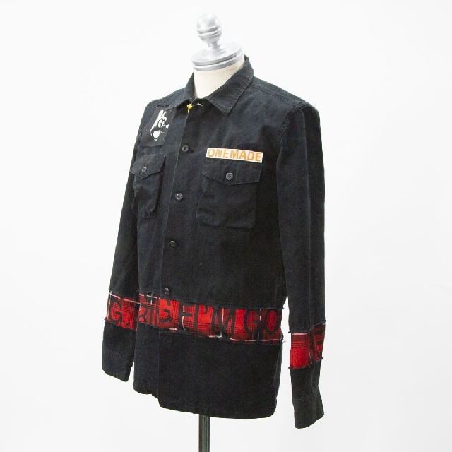 ONEMADE　ワンメイド　DOCKING MILITARY SHIRT　ドッキング ミリタリーシャツ　one-1450-0