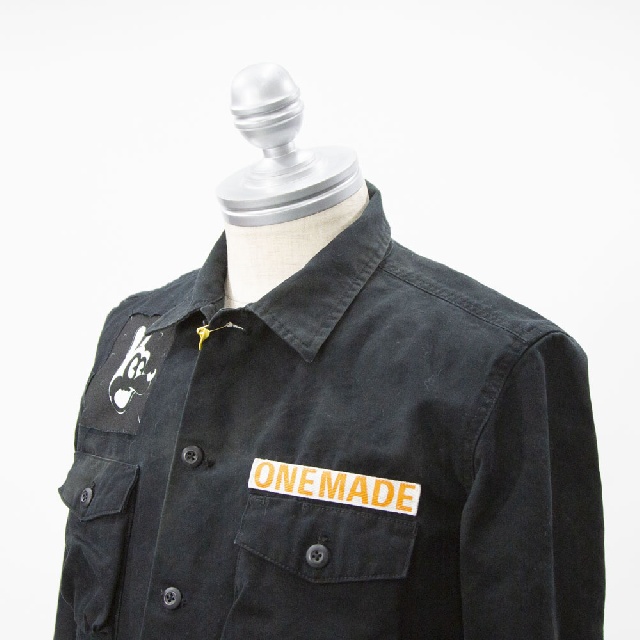 ONEMADE　ワンメイド　DOCKING MILITARY SHIRT　ドッキング ミリタリーシャツ　one-1450-5