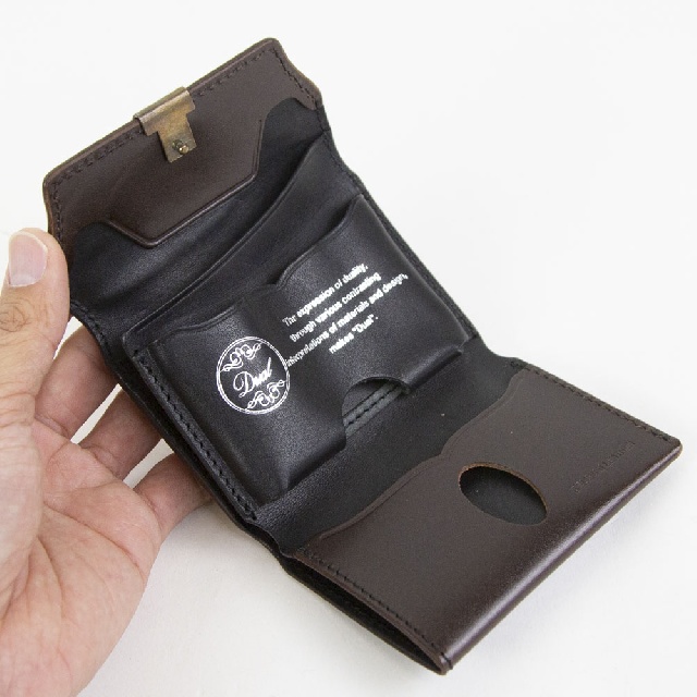 池之端銀革店　Dual　デュアル　サドルプルアップ　コンパクト財布　DCR-1040-8