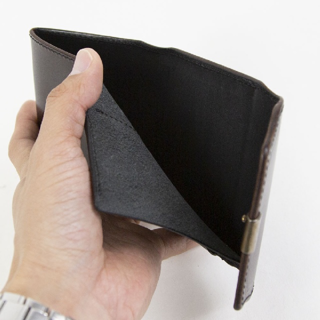 池之端銀革店　Dual　デュアル　サドルプルアップ　コンパクト財布　DCR-1040-10