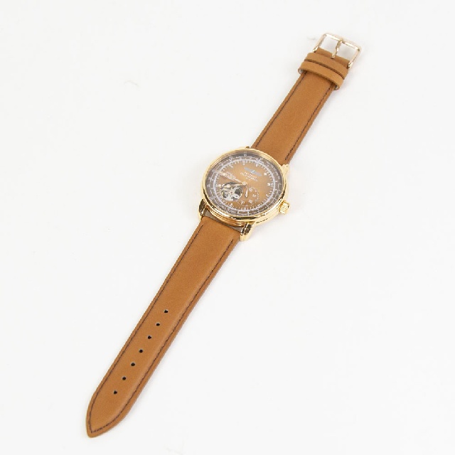 【2025年11月21日販売開始】ZEPPELIN × PELLE MORBIDA　　ツェッペリンxペッレモルビダ　クロノグラフ　時計　7662-9-1