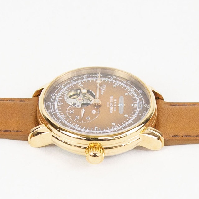 【2025年11月21日販売開始】ZEPPELIN × PELLE MORBIDA　　ツェッペリンxペッレモルビダ　クロノグラフ　時計　7662-9-4