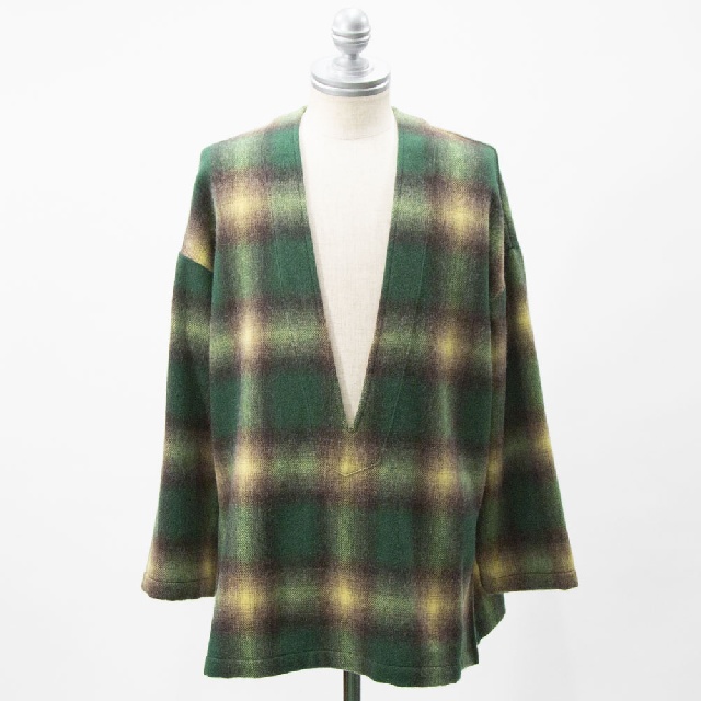 M53　エムゴーサン　Vネック プルオーバーチェック　MSH-031-2