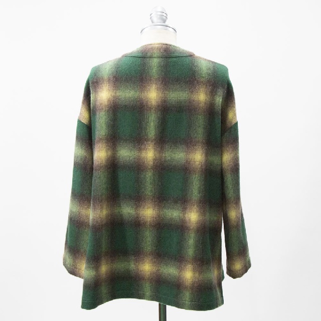 M53　エムゴーサン　Vネック プルオーバーチェック　MSH-031-4