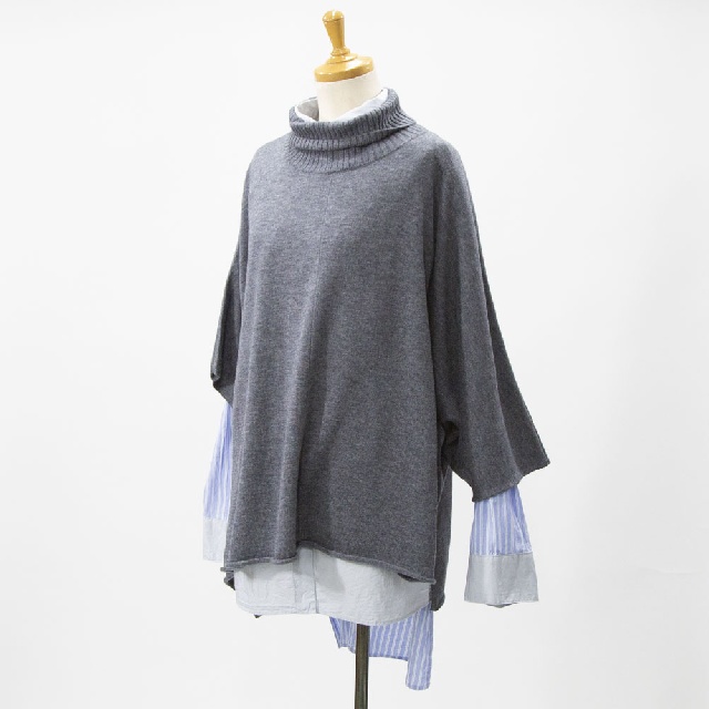 mizuiro ind　ミズイロインド　ポンチョライクプルオーバー　4-220101-4