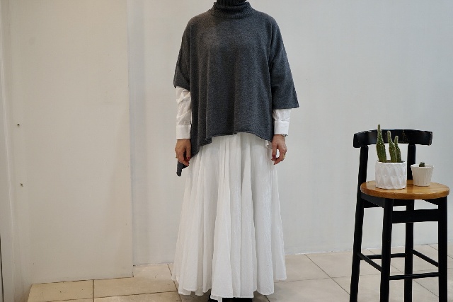 mizuiro ind　ミズイロインド　ポンチョライクプルオーバー　4-220101-13