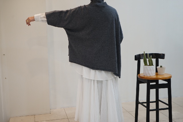 mizuiro ind　ミズイロインド　ポンチョライクプルオーバー　4-220101-15