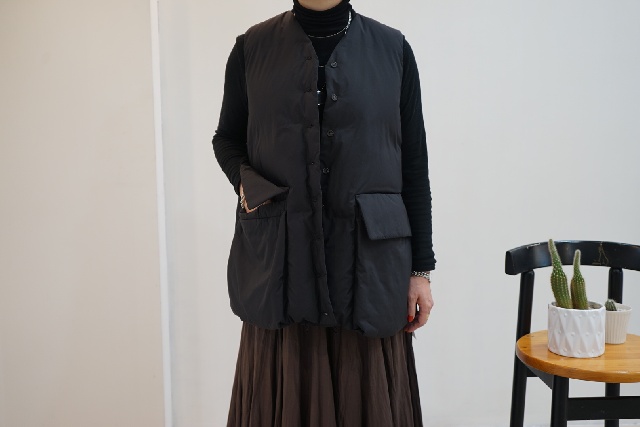 mizuiro ind　ミズイロインド　ダウンベスト　3-270066-11