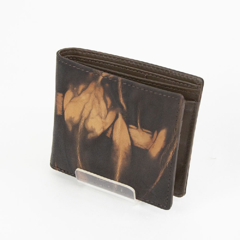 AinSoph　アインソフ　奄美泥染め 折り財布　DA1036-AMD