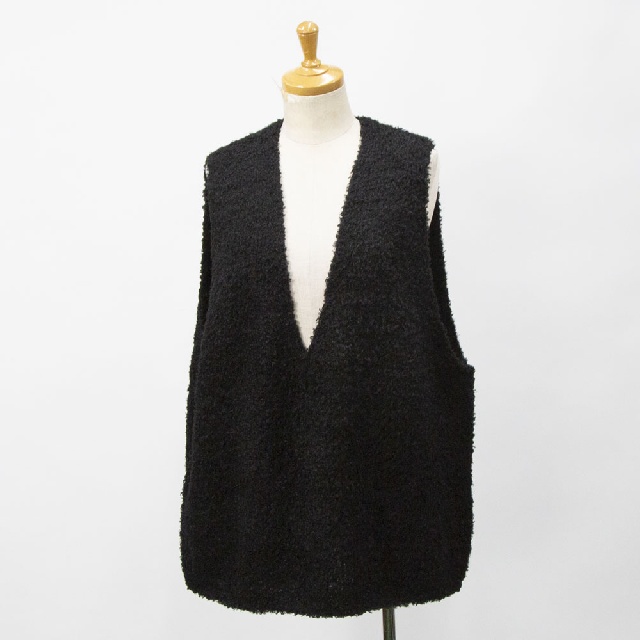 mizuiro ind　ミズイロインド　ヘアリーVネックベスト　3-220095-1