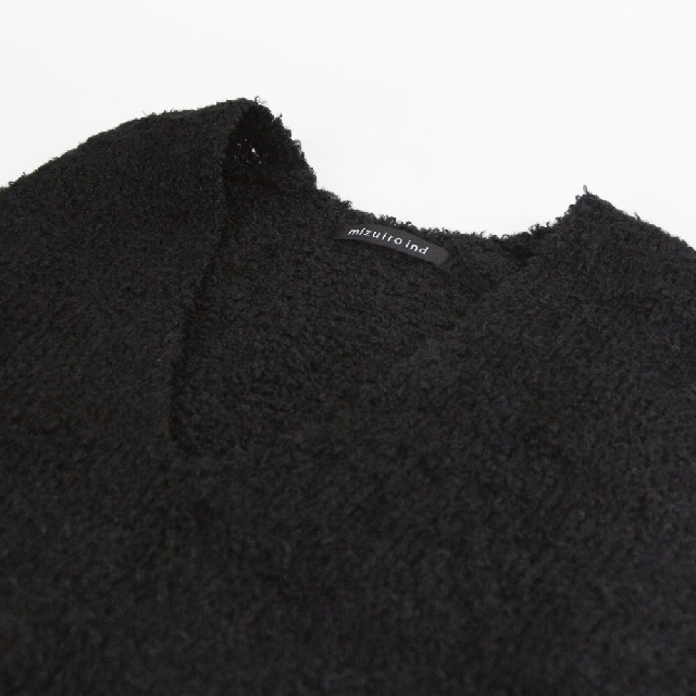 mizuiro ind　ミズイロインド　ヘアリーVネックベスト　3-220095-6