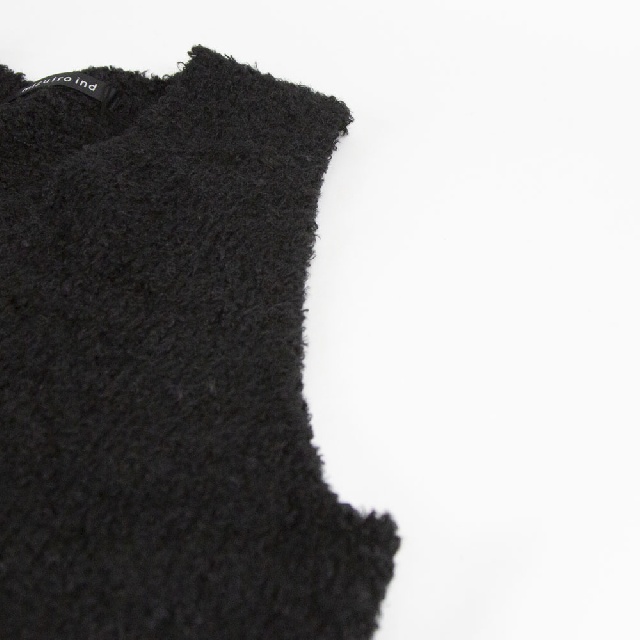 mizuiro ind　ミズイロインド　ヘアリーVネックベスト　3-220095-7