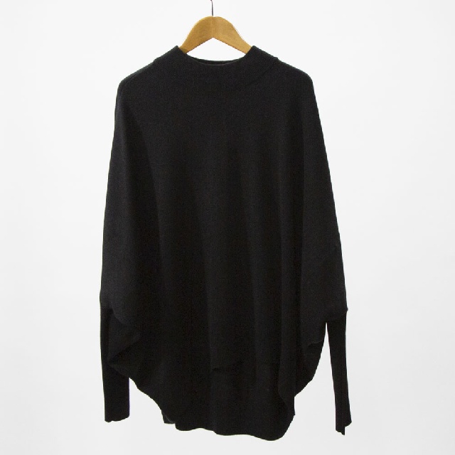 mizuiro ind　ミズイロインド　コクーンリブスリーブプルオーバー　4-220106-1