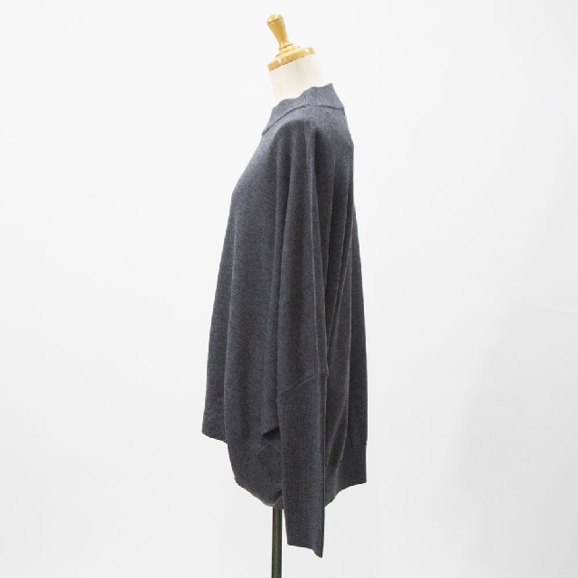 mizuiro ind　ミズイロインド　コクーンリブスリーブプルオーバー　4-220106-3