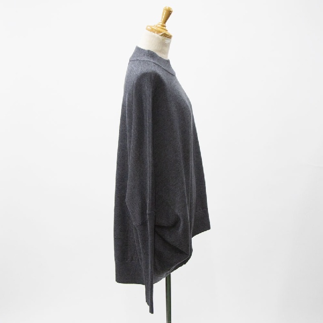 mizuiro ind　ミズイロインド　コクーンリブスリーブプルオーバー　4-220106-5