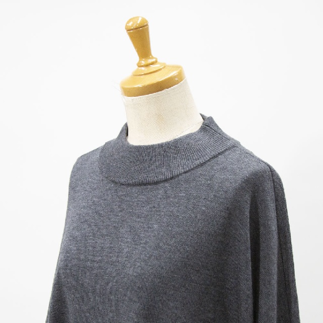 mizuiro ind　ミズイロインド　コクーンリブスリーブプルオーバー　4-220106-6