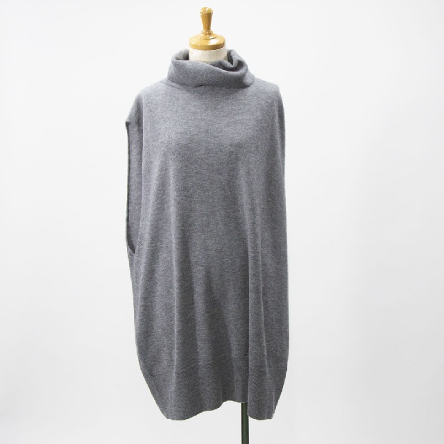 mizuiro ind　ミズイロインド　リブハイネックベスト　4-220103-2