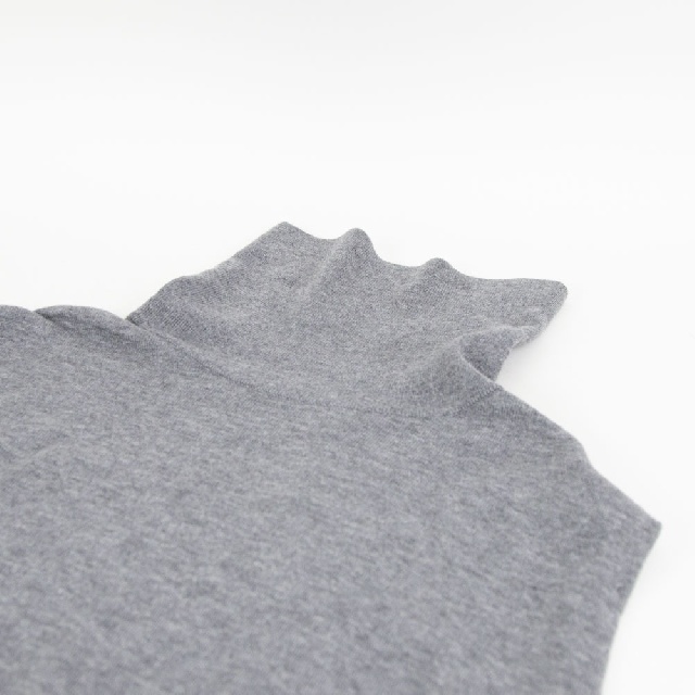 mizuiro ind　ミズイロインド　リブハイネックベスト　4-220103-7