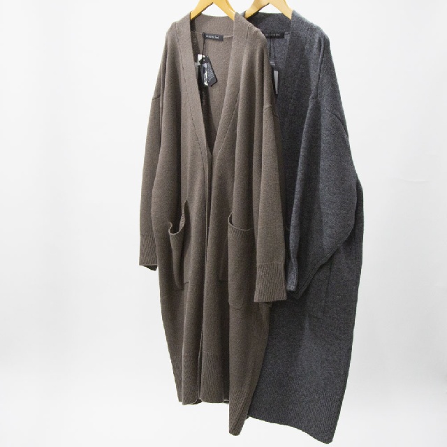 mizuiro ind　ミズイロインド　ワイドVネックカーディガン　4-220095-0