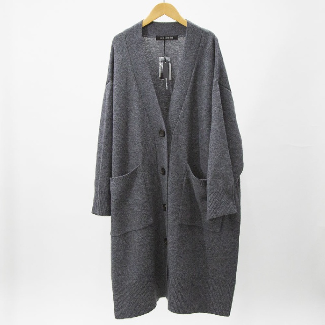 mizuiro ind　ミズイロインド　ワイドVネックカーディガン　4-220095-1