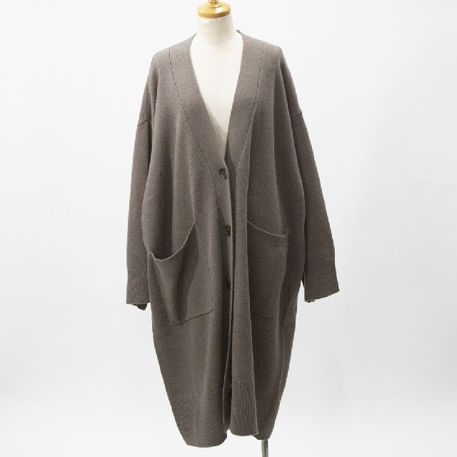 mizuiro ind　ミズイロインド　ワイドVネックカーディガン　4-220095-2
